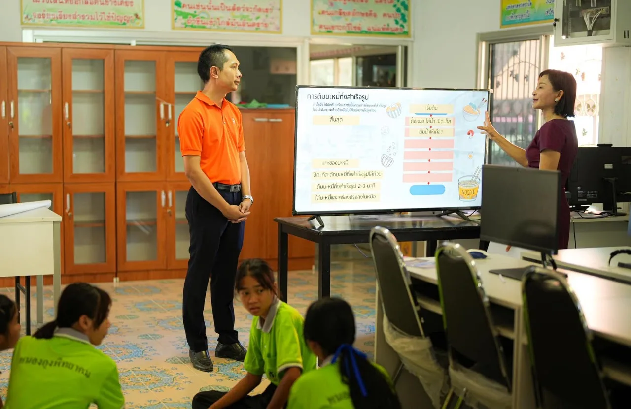 ภาพประกอบผลงาน ห้องเรียนกลับด้าน (Flipped Classroom) หน่วย “อัลกอริทึมใกล้ตัว”